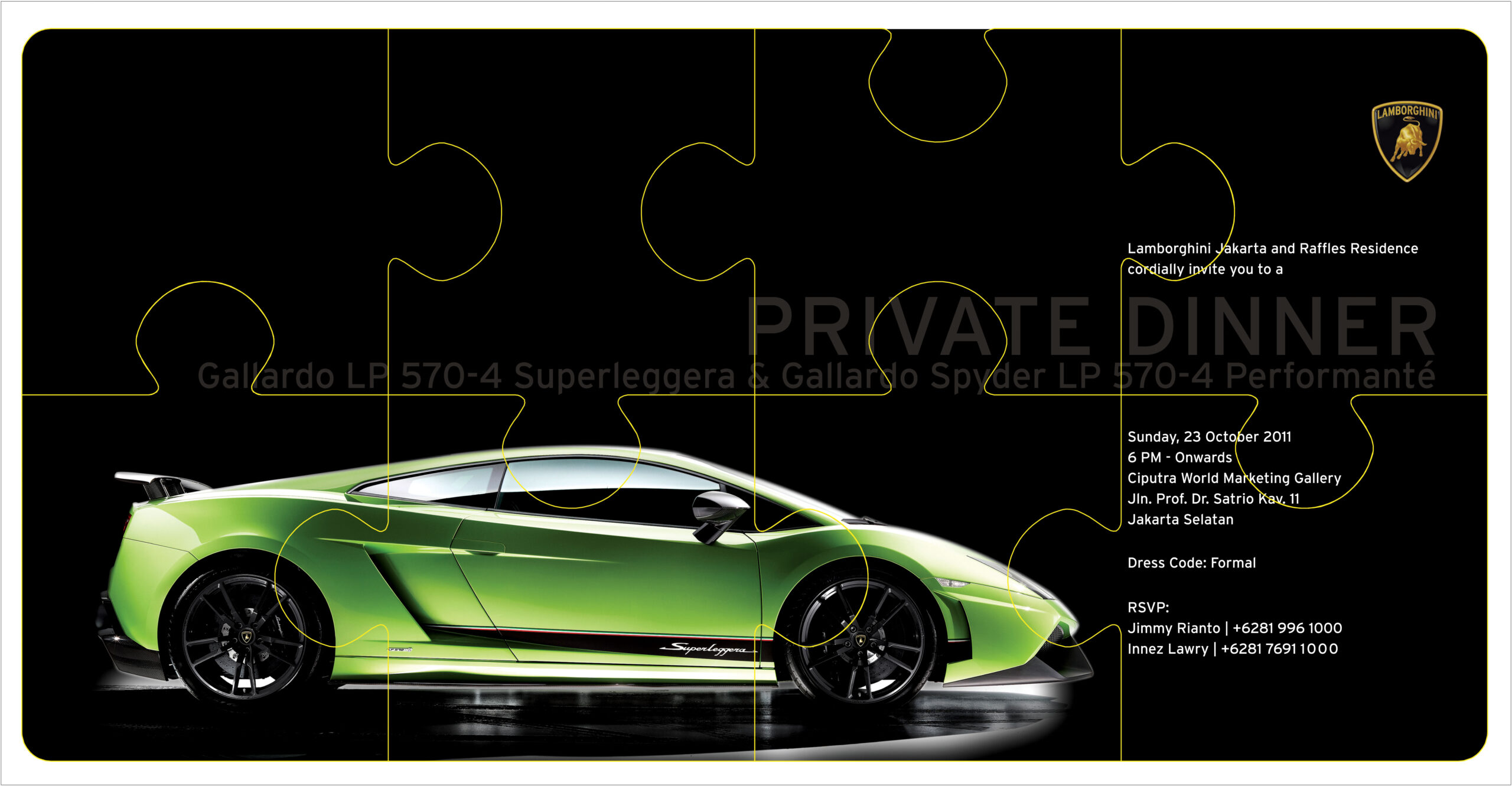 Lamborghini - Private Dinner - DESIGNATION STUDIO